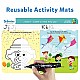 Skillmatics Educational Game - Alphabet Big and Small, Reusable Activity Mats with 2 Dry Erase Markers, Gifts for Ages 3 to 6