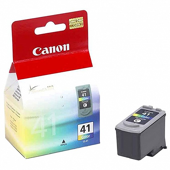 Canon CL-41 Ink Cartridge (Color), Black, Standard (CL-41 Color)