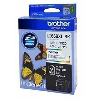 Brother LC669XLBK Black 2400 Pages Ink Cartridge