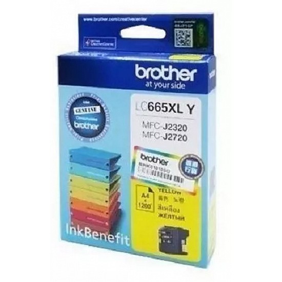 Brother LC665XLY Yellow 1200 Pages Ink Cartridge