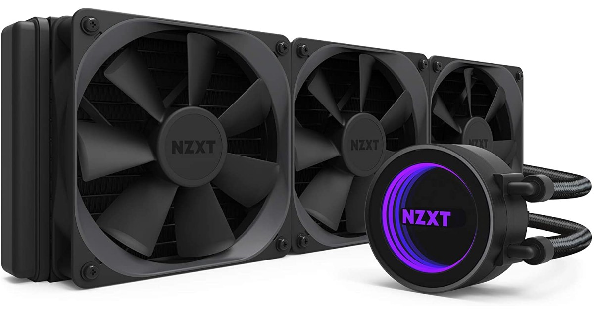 NZXT Kraken X72 360mm RL-KRX72-01 AIO RGB CPU Liquid Cooler CAM