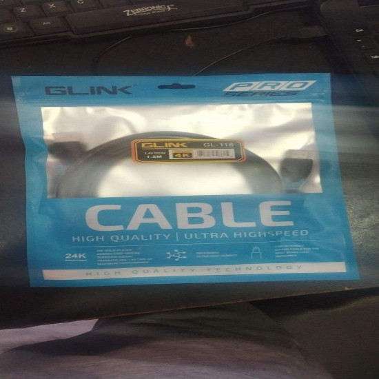 Glink - Digital Cable 10m HDMI High Speed with Ethernet v1.4 Full HD 4K (Black)