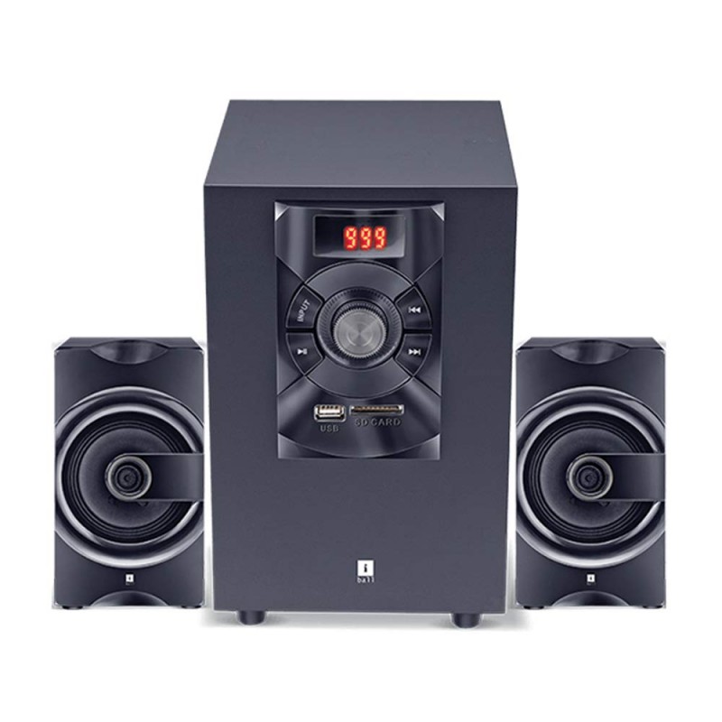 iBall SoundKing i3-2.1 Multimedia Speaker, Black