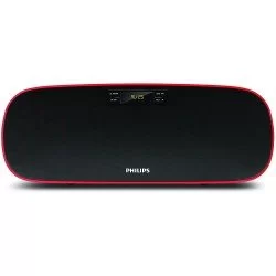 Philips MMS2140B Compact Home Audio Speakers Black, 2.1 Channel with BT, USB, FM, AUX