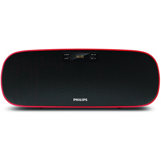 Philips MMS2140B Compact Home Audio Speakers Black, 2.1 Channel with BT, USB, FM, AUX