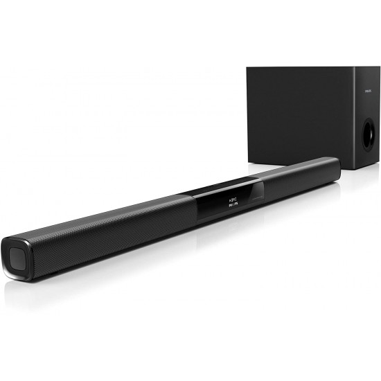 Philips HTL2163B/12, 120W Bluetooth Soundbar Speaker (Black)-