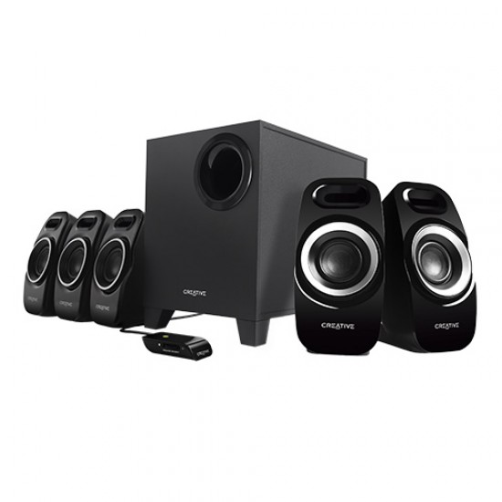 Creative Inspire T-6300 5.1 Multimedia Speaker System (Black) 