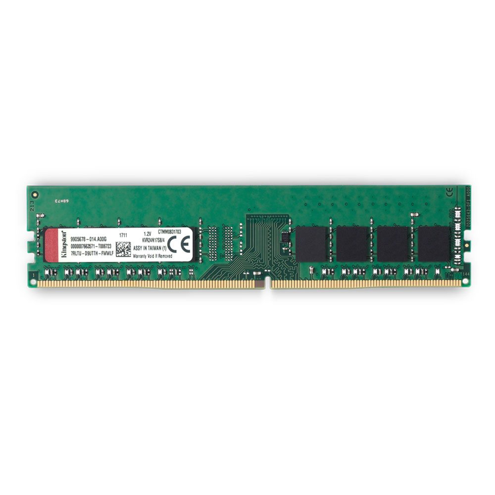 Kingston-ValueRAM-4GB-2400MHz-DDR4-Non-ECC CL17-DIMM-1Rx8-Desktop-Memory-(KVR24N17S8/4)-