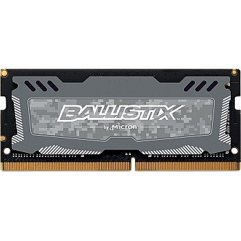 Ballistix Sport LT 16GB Single DDR4 2666 MTs PC4-21300 DR x8 SODIMM 260-Pin - BLS16G4S26BFSD (Gray)