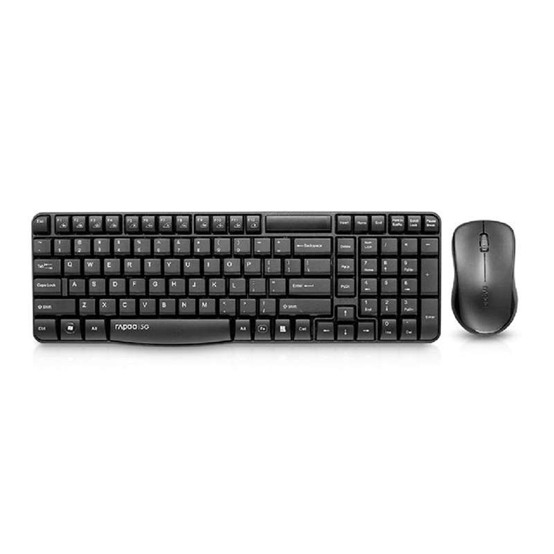 Rapoo X1800 Wireless Keyboard and Mouse Combo (Black)