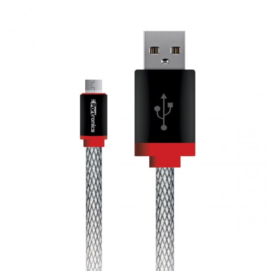 Portronics POR-680 Wrapped R Reversible Micro USB Cable solution for Charging and Synch data to Android Smartphones
