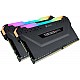 Corsair Vengeance RGB PRO 32GB 2 x 16 GB DDR4 DRAM 3200MHz C16 Memory Kit (Black)-