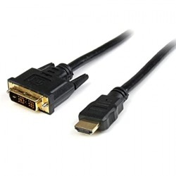 StarTech.com 10ft HDMI to DVI D Adapter Cable - Bi-Directional - HDMI to DVI / DVI to HDMI Adapter for Your Computer Monitor (HDMIDVIMM10)- 