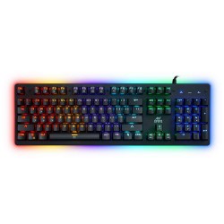 Ant Esports MK3000 Multicolour LED Backlit Wired Mechanical Gaming Keyboard with Blue Switches (Black)