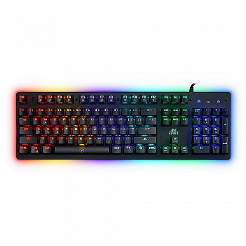 Ant Esports MK3000 Multicolour LED Backlit Wired Mechanical Gaming Keyboard with Blue Switches (Black)