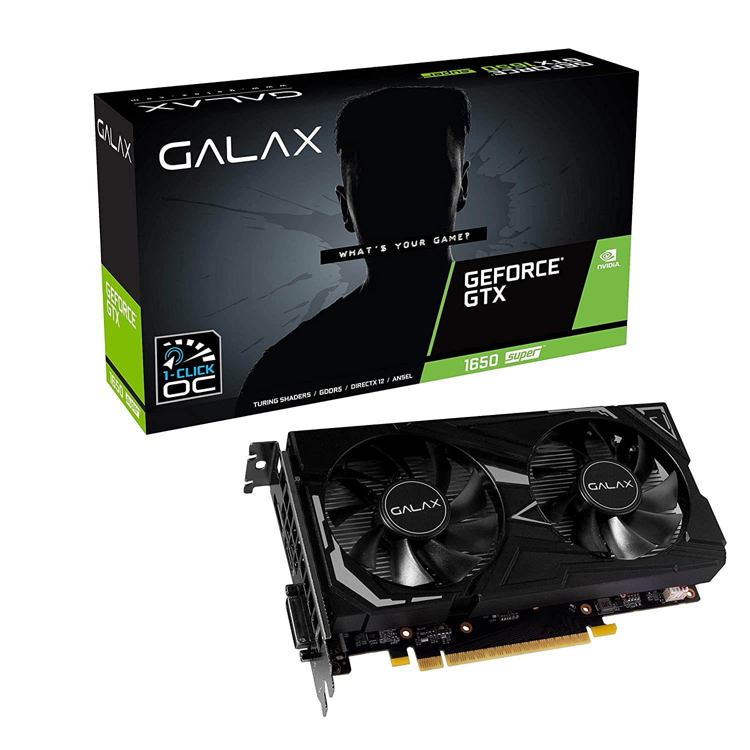 GALAX GeForce GTX 1650 Super EX (1-Click OC) - 4GB GDDR6 128-bit