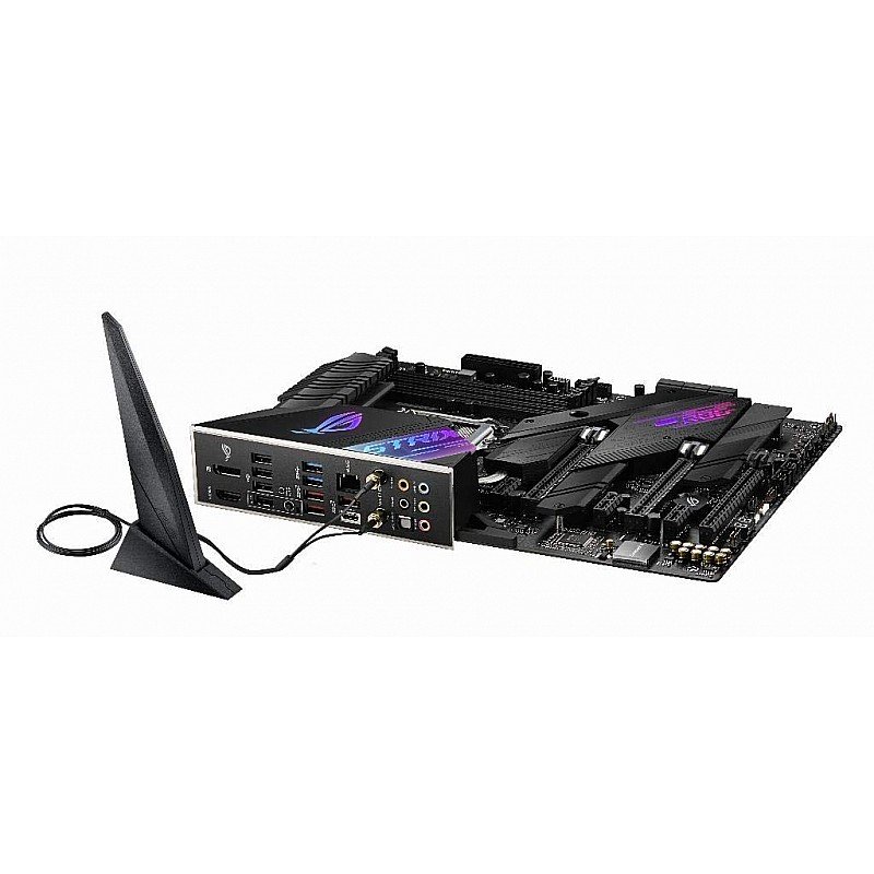 ASUS ROG Strix Z490-E Gaming LGA 1200 DDR4 (4600 O.C.) ATX Motherboard with 2X M.2 Slot WiFi 6 2.5Gb Ethernet and AI Overclocking Cooling