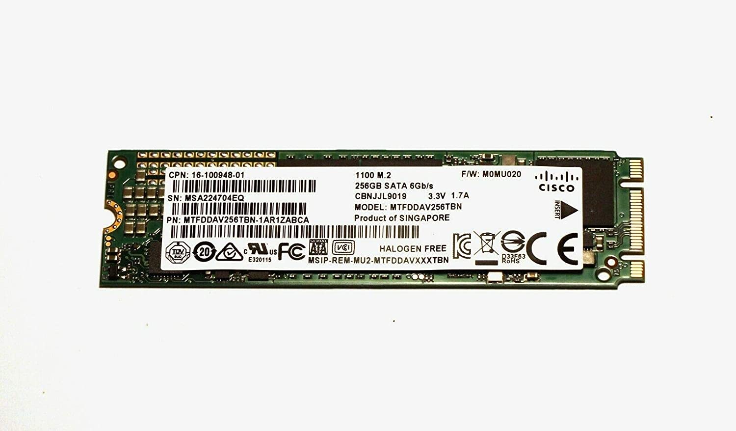 Buy Micron 256GB M.2 2280 NGFF SSD (Solid State Drive) 3D NARD TLC 