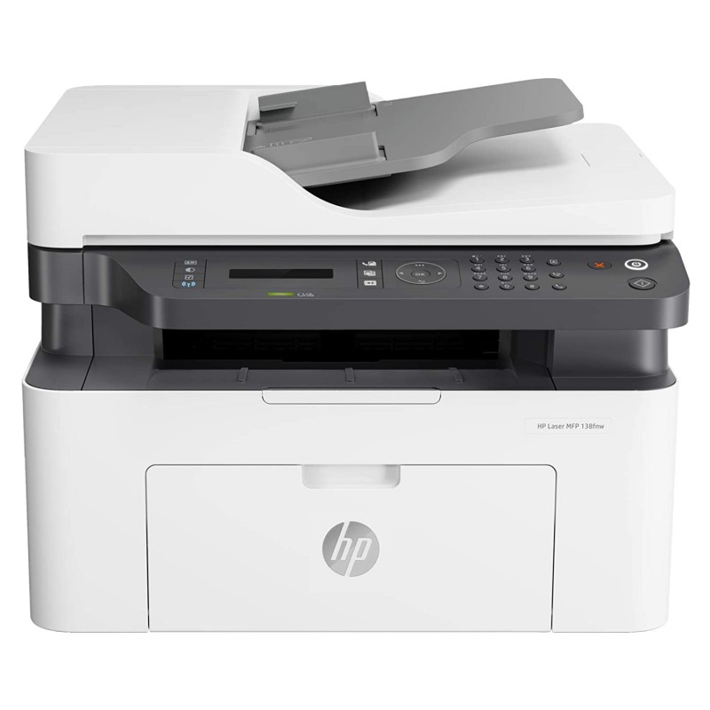 HP MFP 138fnw Multi-function WiFi Monochrome Laser Printer White, Grey