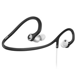 Philips SHQ4300WS/27 ActionFit Earbuds Sports Neckband Headphones, Black-