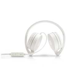 HP H2800 Headset Stereo Headset with Mic (White)-
