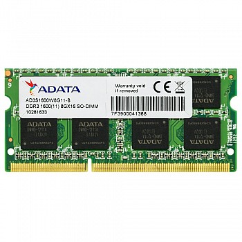 ADATA 8GB DDR3 1600MHz AD3S1600W8G11-R Laptop Memory