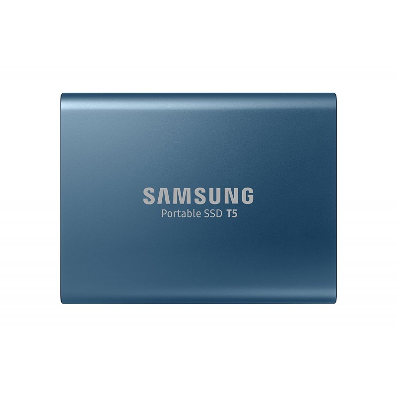 Samsung T5 500GB Up to 540MB/s USB 3.1 Gen 2 10Gbps Type-C External Solid State Drive Portable SSD Alluring Blue MU-PA500B