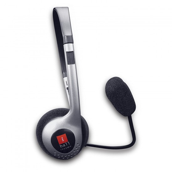 iBall I342Mv On-Ear Headphone with Mic for office and meeting