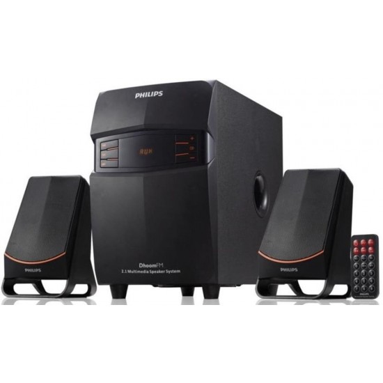 Philips MMS-2550F/94 2.1 Channel Multimedia Speakers System (Black)-