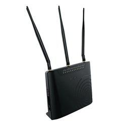 D-Link DSL-2877AL Dual Band Wireless AC750 ADSL2+ Modem Router (Black) 