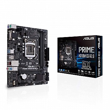 ASUS Prime H310M-CS R2.0 mATX Motherboard Intel 1151 Socket DDR4 2666MHz with SATA 6Gbps and USB 3.1 Gen 1 