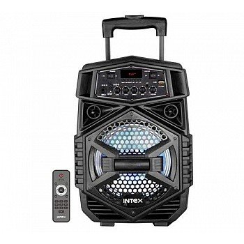 Intex T-200 Trolley Speaker Portable Wireless Bluetooth DJ Party Speaker with LED Lights Rechargeable-