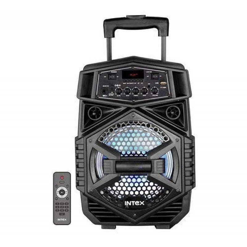 Intex T-200 Trolley Speaker Portable Wireless Bluetooth DJ Party Speaker with LED Lights Rechargeable-