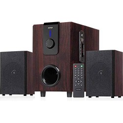 Intex 2.1 XV Choral TUFB 36 W Bluetooth Home Audio Speaker Brown, 2.1 Channel
