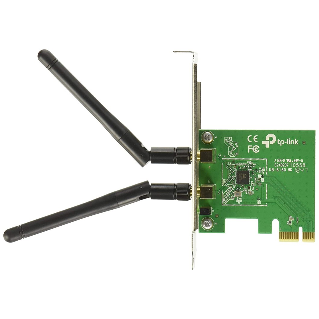 TP-LINK TL-WN881ND Wireless N300 PCI Express Adapter, 2.4GHz 300Mbps, Include Low-Profile Bracket-