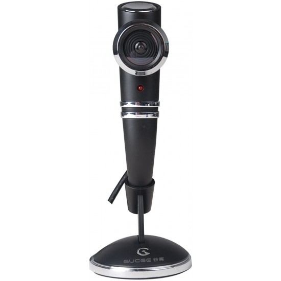 GUCEE 6642 Wide Angle USB2.0 Video Webcam with Microphone for PC/ Laptop/ Smart TV/ Skype-