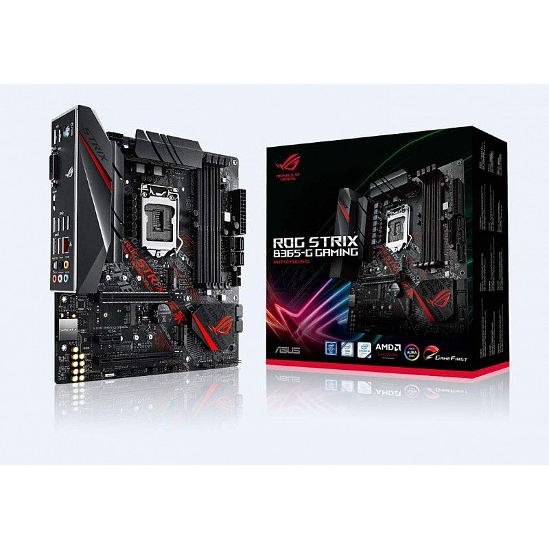 ASUS ROG Strix B365-G Gaming mATX Gaming Motherboard for Intel 8th and 9th Gen CPUs 300 Series 1151 Socket