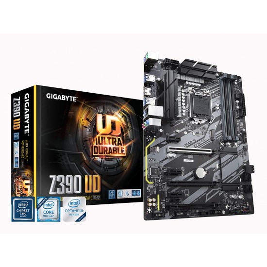 Gigabyte Intel Z390 UD Motherboard with 10+2 Digital PWM Design, 2-Way Crossfir Multi-Graphics, GIGABYTE