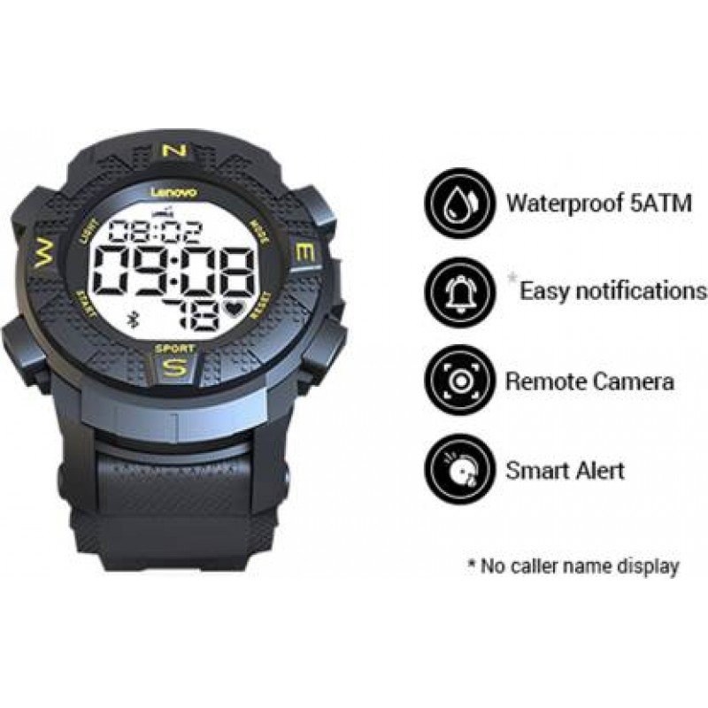 Lenovo Ego Smartwatch (Black Strap)