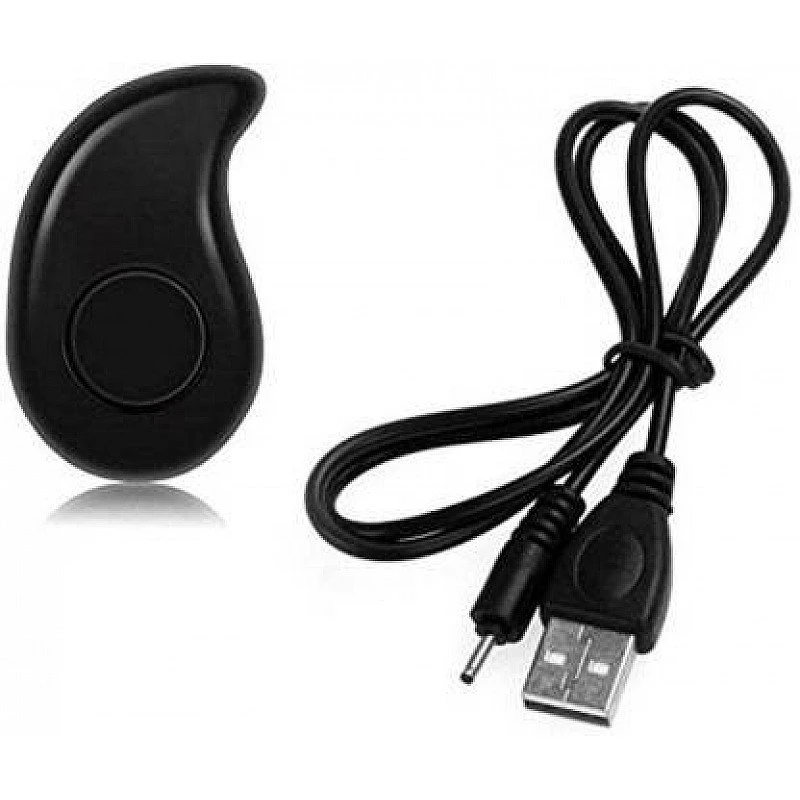 AIRTREE S530 Black Universal Sweat Proof Rechargeable Mini Invisible Bluetooth Headset Single in-Ear Earpiece Earphone Long Battery Backup AIRTREE S530 Black Universal Sweat Proof Rechargeable Mini Invisible Bluetooth Headset Single in-Ear Earpiece Earphone Long Battery Backup