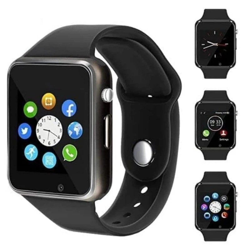A1 Watch - Series 7 Smart Watch with Camera, Activity & Heart Rate Tracker, Sim & SD Card Support. A1 Watch - Series 7 Smart Watch with Camera, Activity & Heart Rate Tracker, Sim & SD Card Support.