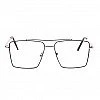 Transparent Square Unisex Optical Metal Frame for Unisex-Pack of 1 Transparent Square Unisex Optical Metal Frame for Unisex-Pack of 1