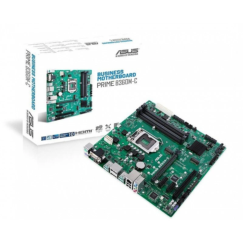 ASUS Prime B365M-C CSM 4 Ram Slot, 8 USB 3.1, 2 Display Port, 2 M.2 Socket ASUS Prime B365M-C CSM 4 Ram Slot, 8 USB 3.1, 2 Display Port, 2 M.2 Socket