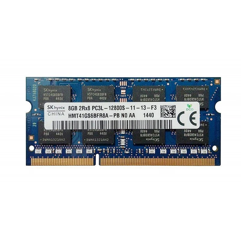 Hynix Sk 8gb 2rx8 Pc3l-12800s 1600mhz Laptop RAM Memory Hmt41gs6bfr8a-pb- Hynix Sk 8gb 2rx8 Pc3l-12800s 1600mhz Laptop RAM Memory Hmt41gs6bfr8a-pb-