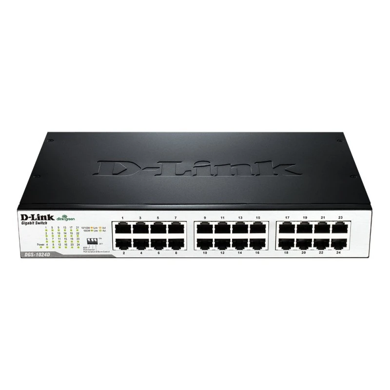 D-Link DGS-1024C 24-Port Gigabit Unmanaged Desktop/Rackmount Switch D-Link DGS-1024C 24-Port Gigabit Unmanaged Desktop/Rackmount Switch