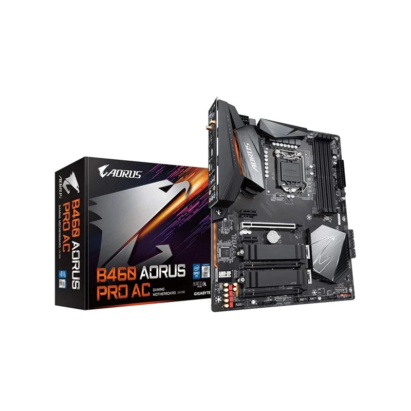 GIGABYTE B460 AORUS PRO AC with Direct 8+2 Phase Digital VRM Design Motherboard GIGABYTE B460 AORUS PRO AC with Direct 8+2 Phase Digital VRM Design Motherboard