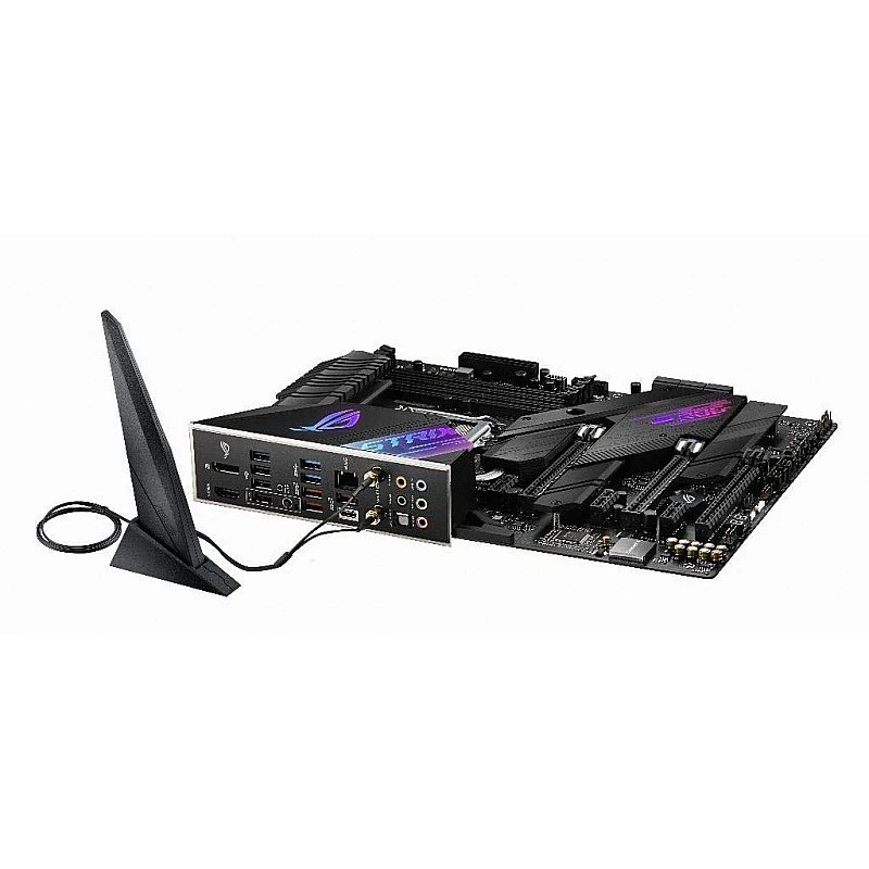 ASUS ROG Strix Z490-E Gaming LGA 1200 DDR4 (4600 O.C.) ATX Motherboard with 2X M.2 Slot WiFi 6 2.5Gb Ethernet and AI Overclocking Cooling ASUS ROG Strix Z490-E Gaming LGA 1200 DDR4 (4600 O.C.) ATX Motherboard with 2X M.2 Slot WiFi 6 2.5Gb Ethernet and AI Overclocking Cooling