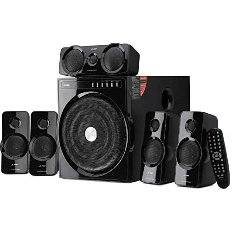 F&D F6000X Powerful 135W Bluetooth Home Audio Speaker & Home Theater System (5.1, Black)- F&D F6000X Powerful 135W Bluetooth Home Audio Speaker & Home Theater System (5.1, Black)-