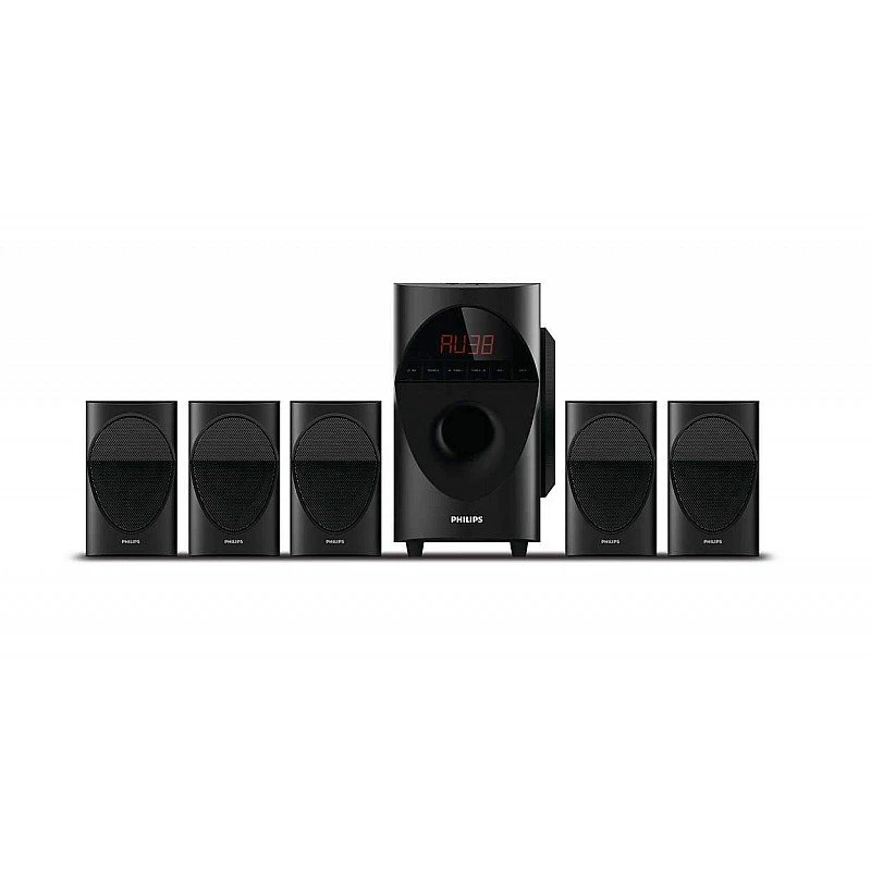 Philips in-SPA 5190B/94 Multimedia Speaker System (Black)- Philips in-SPA 5190B/94 Multimedia Speaker System (Black)-