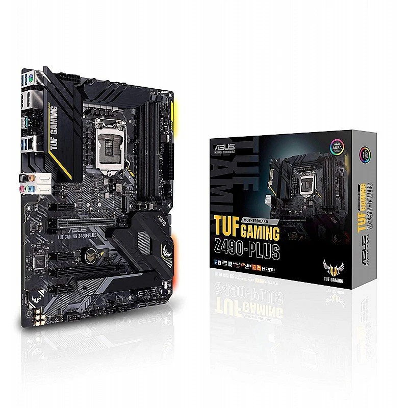 ASUS TUF Gaming Z490-Plus LGA 1200 Intel 10th Gen ATX Motherboard 12+2 Power Stages ASUS TUF Gaming Z490-Plus LGA 1200 Intel 10th Gen ATX Motherboard 12+2 Power Stages